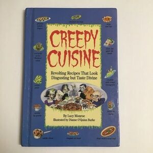 Creepy Cuisine Cookbook Halloween Gross Recipes Lucy Monroe 1993 Hardback Kids